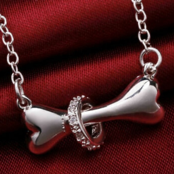 NEW 925 Sterling Silver Bone 🦴 Necklace - Picture 2 of 4